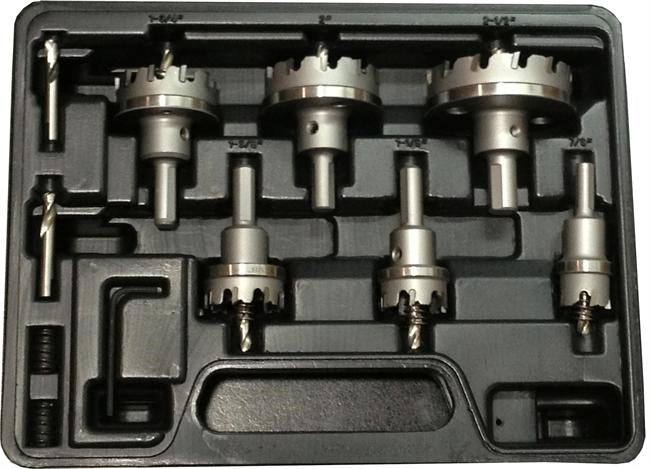 Drill America DMS04-8208 Electricians Carbide Tipped Hole Cutter Set, 3/16" Depth of Cut, DMS04-8208