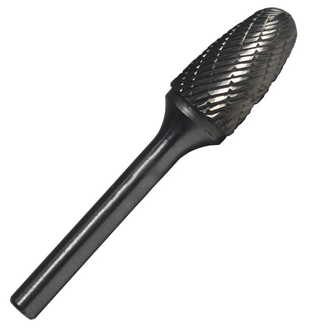 Drill America DULSF13 SF13 1/2" X 3/4" Tree Radius End Carbide Burr 1/4 Shank, DULSF13