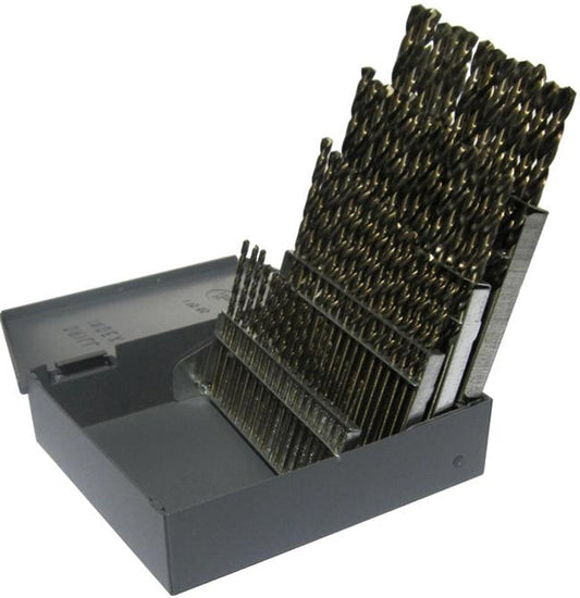 Drill America DWD60S-SET #1-#60 HSS 60 Piece Screw Machine Drill Bit Set, Qualtech, DWD60S-SET