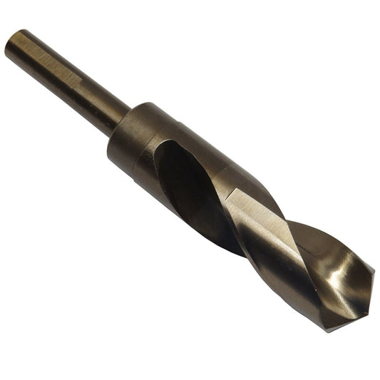 Drill America DWDCO1-1/8 1-1/8" Reduced Shank Cobalt Drill Bit, 1/2" Shank, Qualtech, DWDCO1-1/8