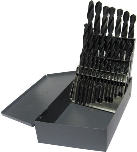 Drill America D/A29JX1/4-SET 1/16"-1/2"x64ths 29 Piece HSS Drill Bit Set, 1/4" Shank