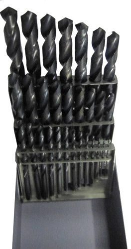 Drill America D/A29JX3/8-SET 1/16"-1/2"x64ths 29 Piece HSS Drill Bit Set, 3/8" Shank, Drill America, D/A29JX3/8-SET