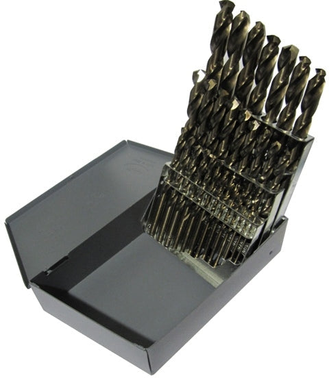 Drill America D/A29S-CO-SET 1/16"-1/2"x64ths 29-Piece Cobalt Screw Machine Drill Bit Set