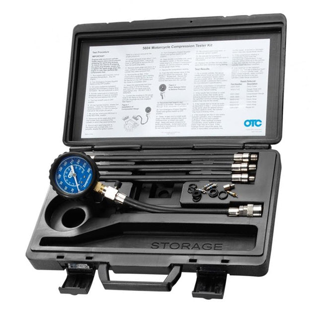 OTC 5604 Motorcycle Compression Tester Kit