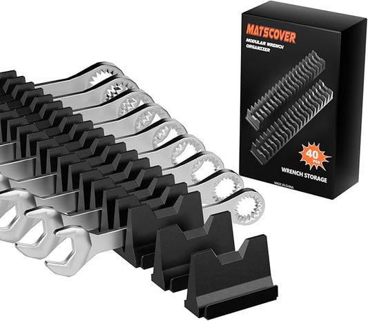 40PCS Modular Wrench Organizer Wrench Holder - Wrench Tool Organizers